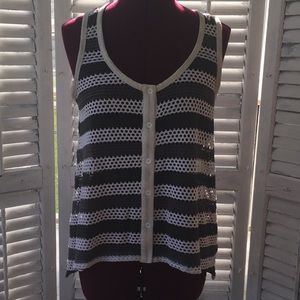 Button down tank top